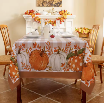Thanksgiving Autum Tablecloth